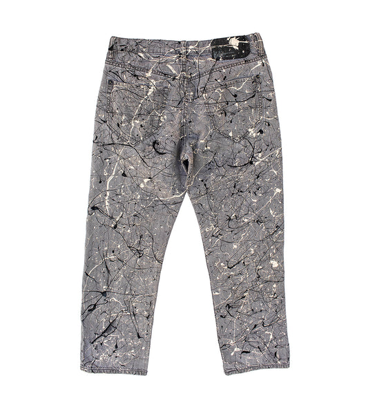 Boro Mended Paint Splatter Denim