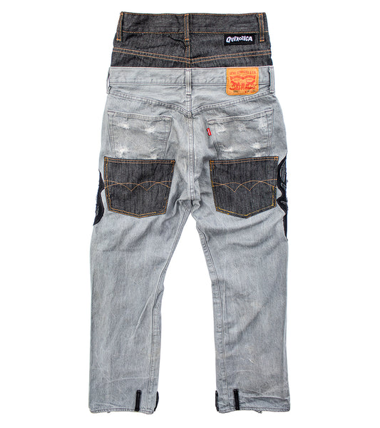 Double Waisted Tribal Jeans