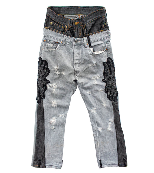 Double Waisted Tribal Jeans